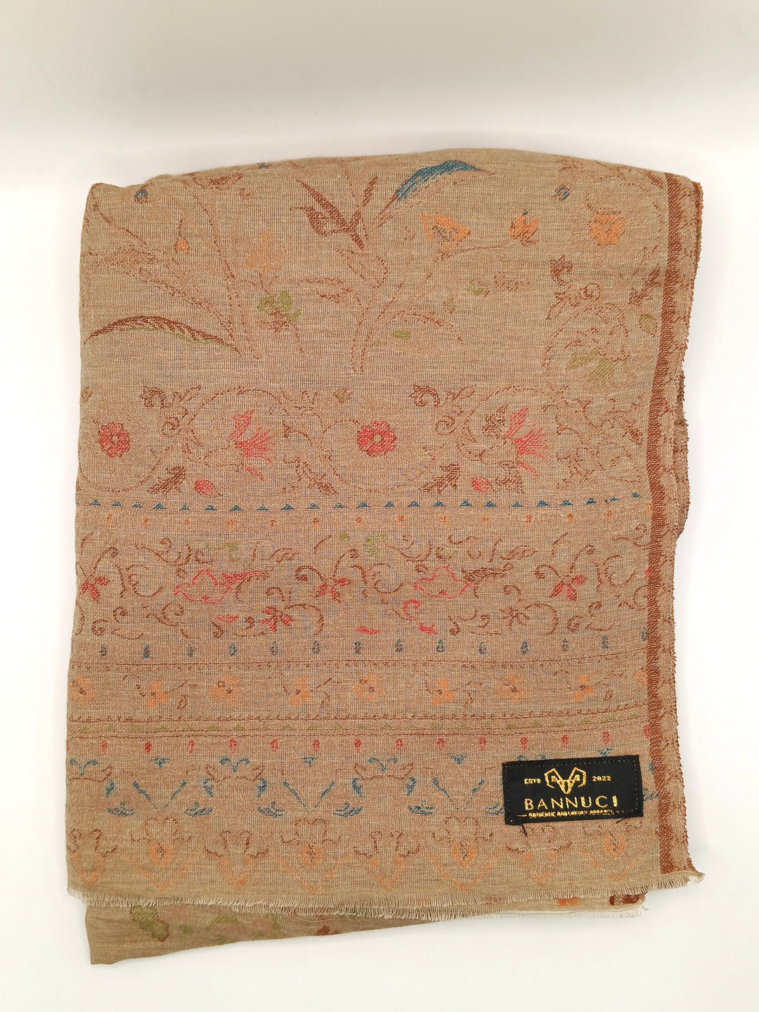 Extremely Soft Pashmina Kani Shawl With Khadi Pattern