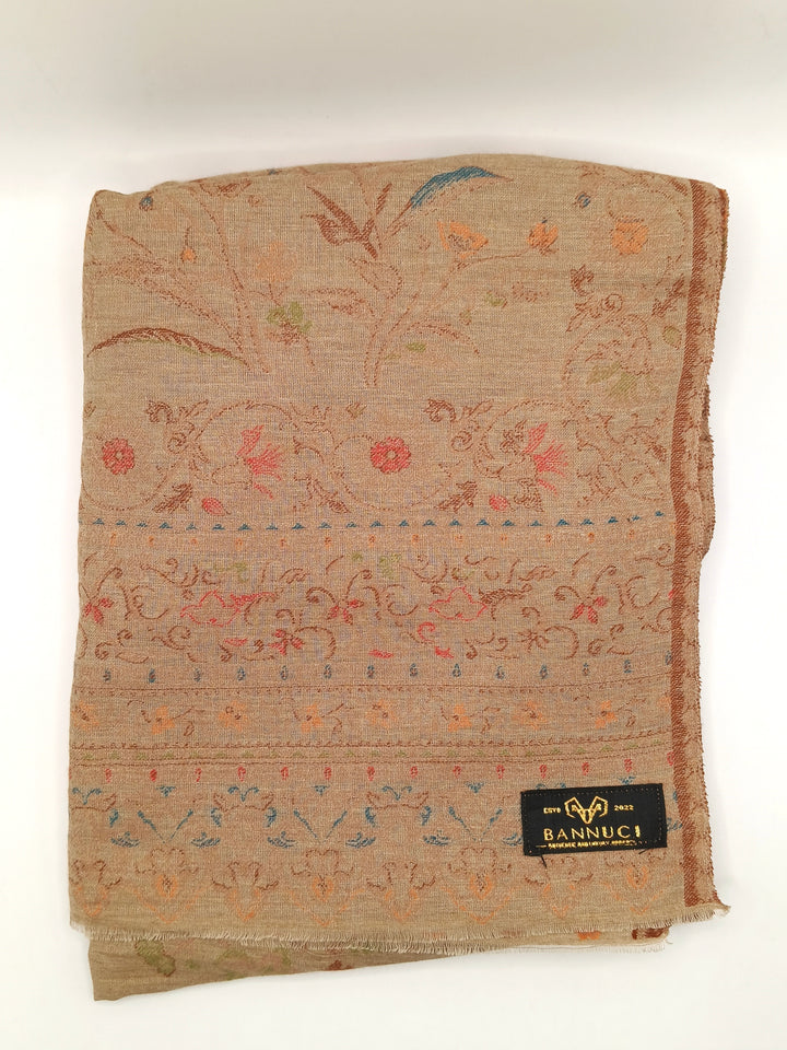 Extremely Soft Pashmina Kani Shawl With Khadi Pattern