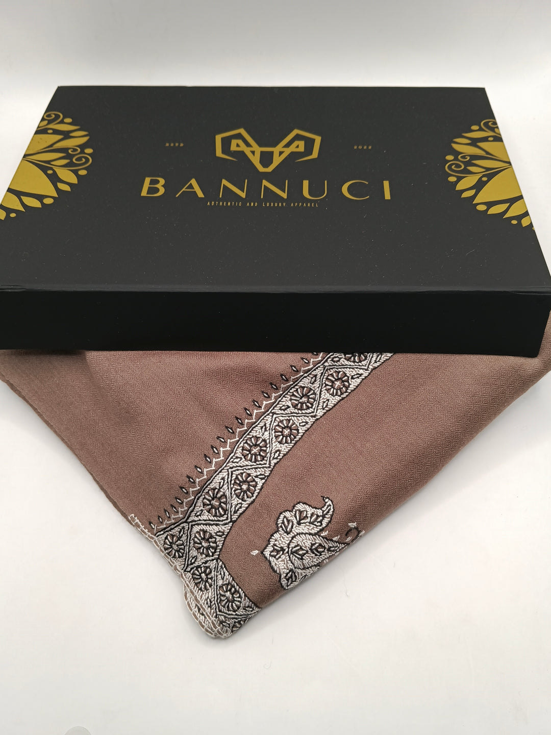 Hand Embroidered Original Toosh Shawl With Border
