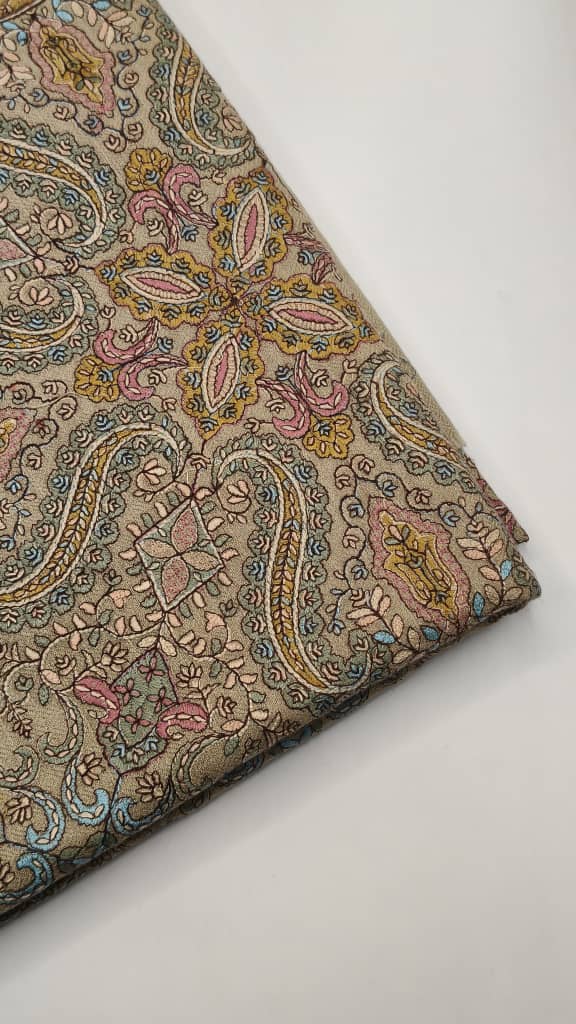 Premium Quality Multicolor Full Jaal Jama Sozni Embroidery Pashmina Shawl