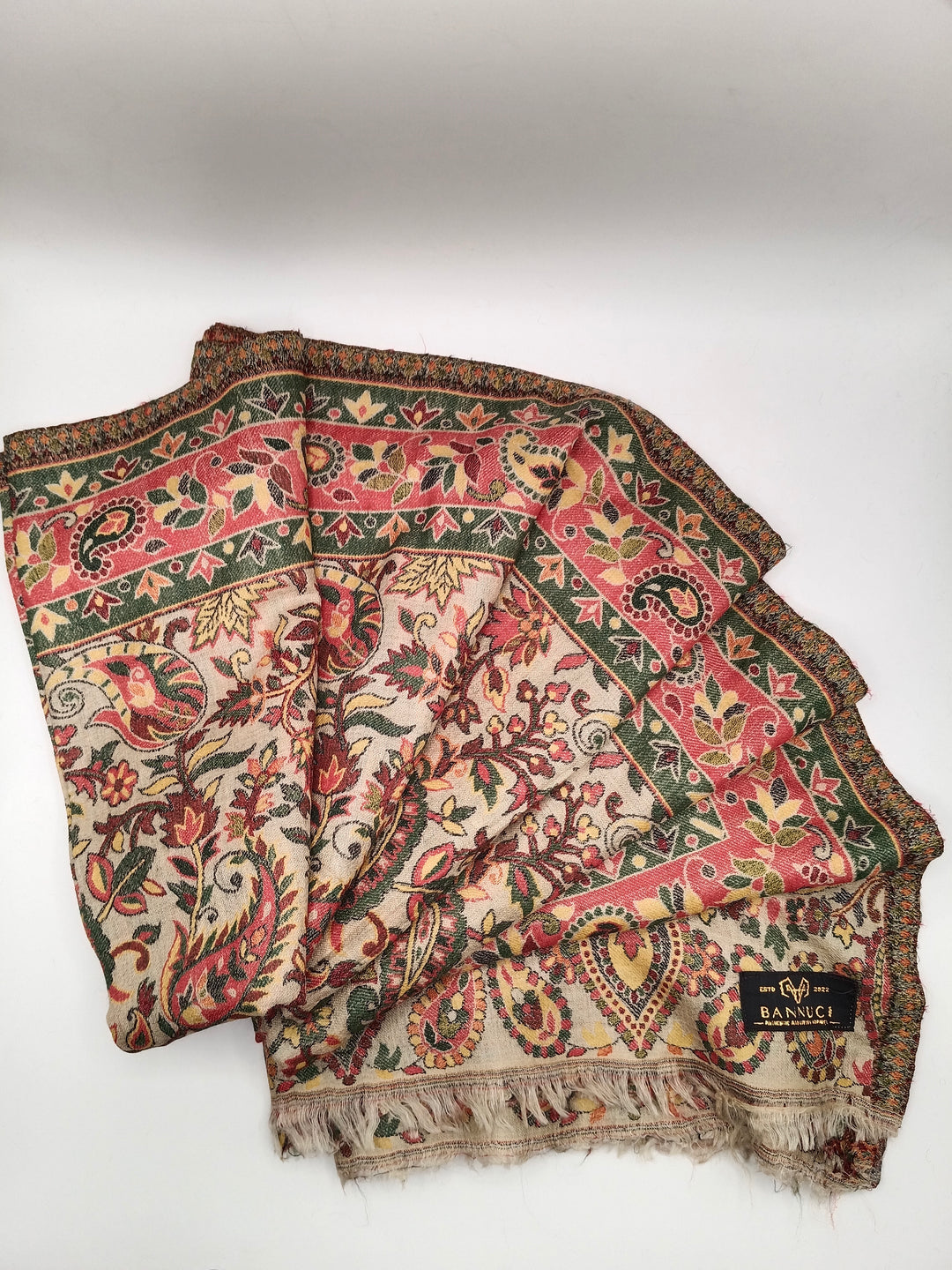 Premium Quality Extremely Soft Multicolor Pashmina Kani Shawl