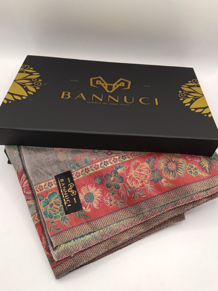 Silk Based Kani Weave Pashmina Cashmere Shawl