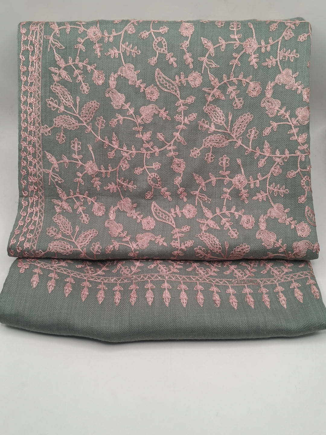Embroidered Pashmina Shawl With Ari Work