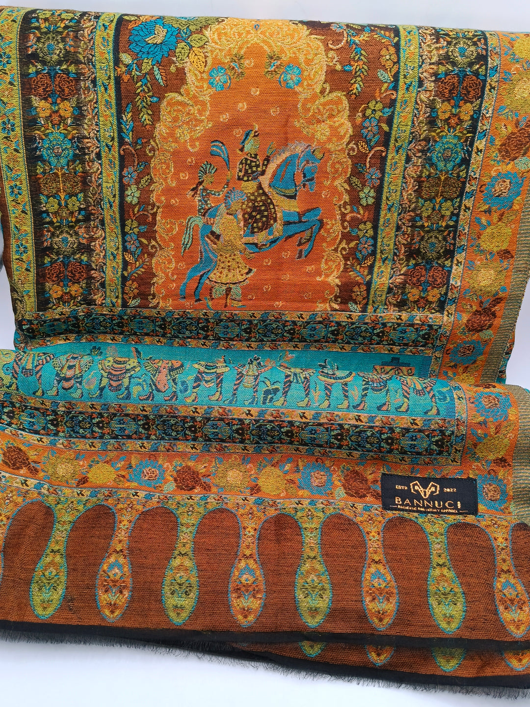 Premium Quality Light Weight Multi Color kani Silk   Shawl