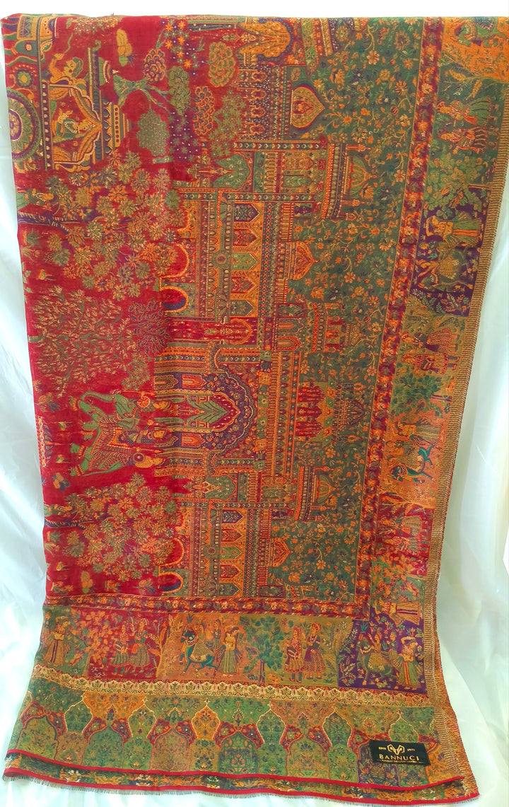 Premium Quality Light Weight kani Silk Shawl
