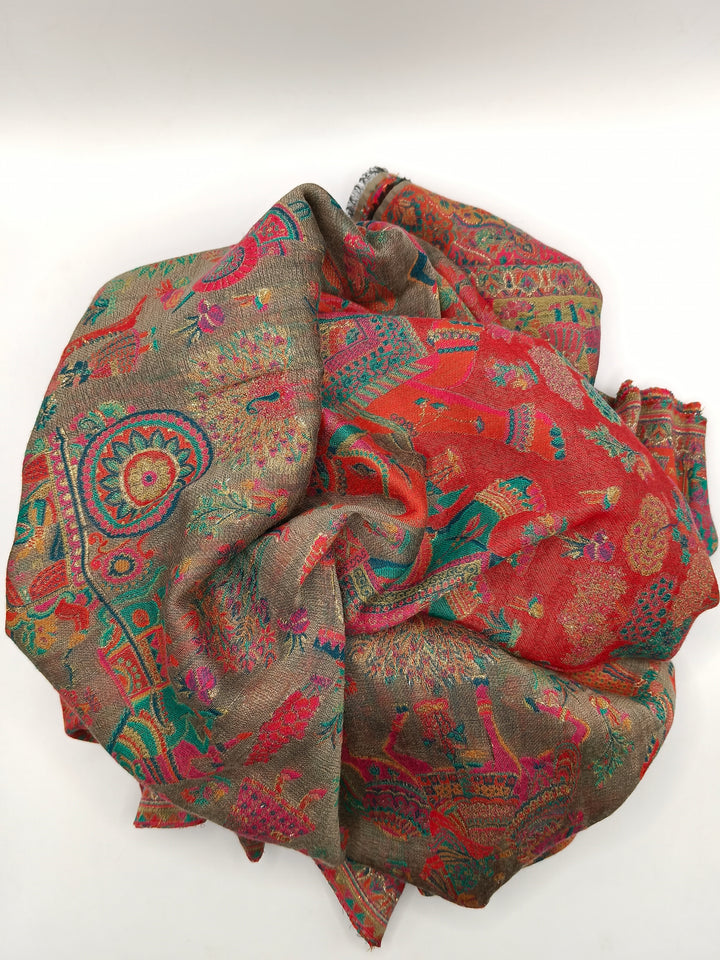 Premium Quality Extremely Soft kani Pashmina Cashmere Shawl