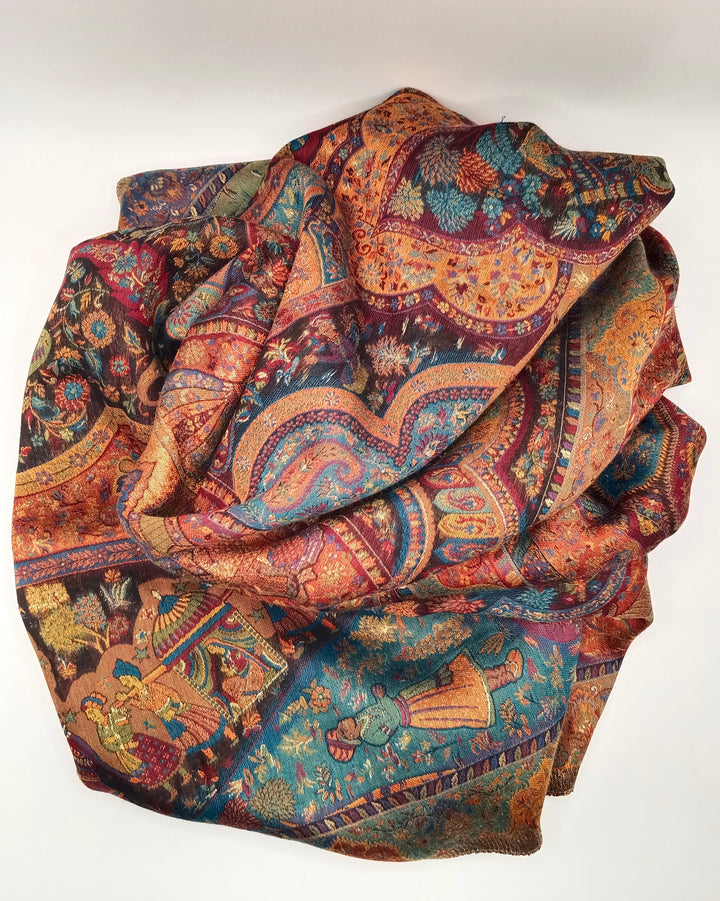 Premium Quality Extremely Soft kani Pashmina Cashmere Shawl