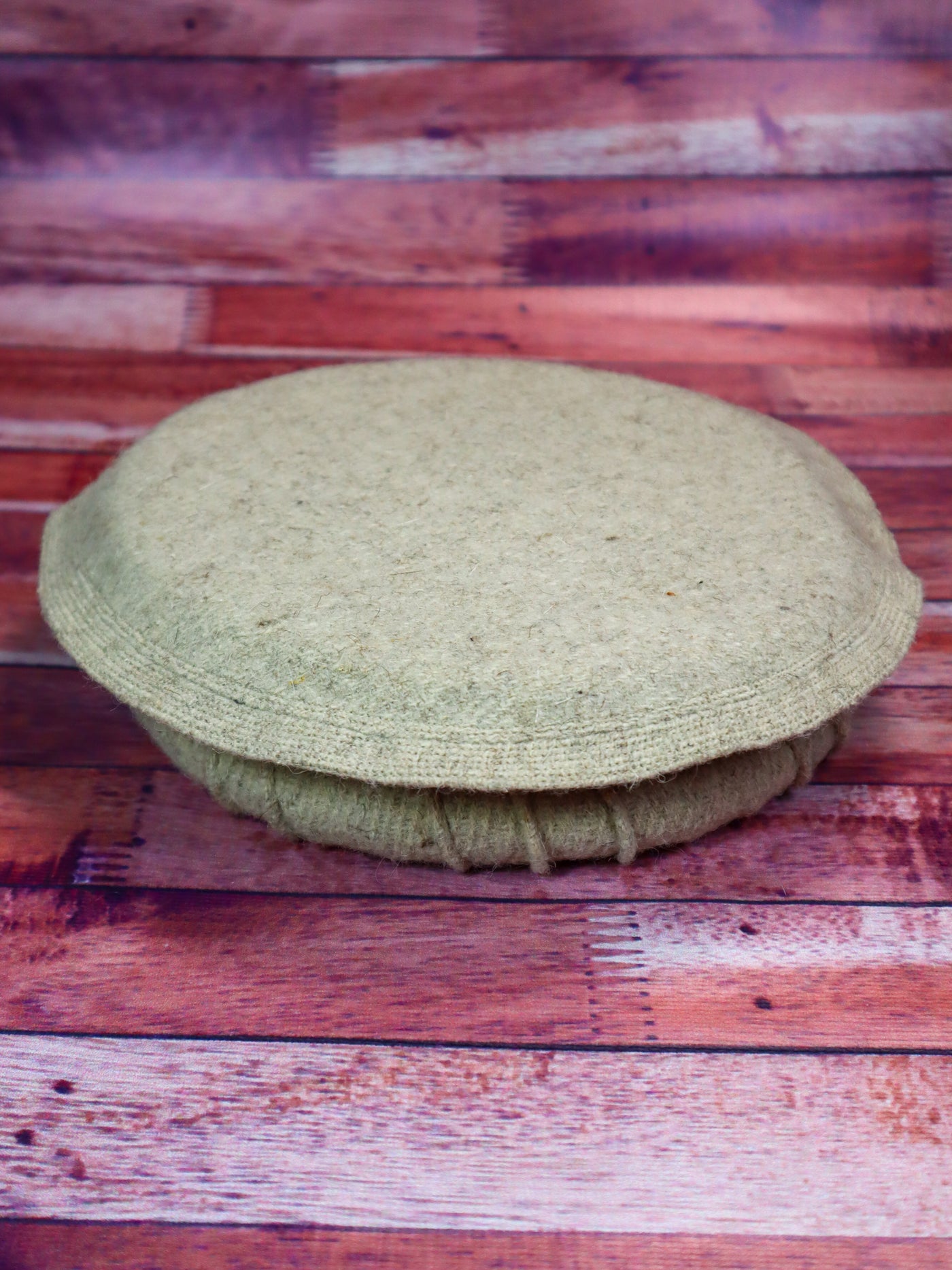 Luxury Hand Made Pure Woolen Light Beige Chitrali Pakol Cap KO